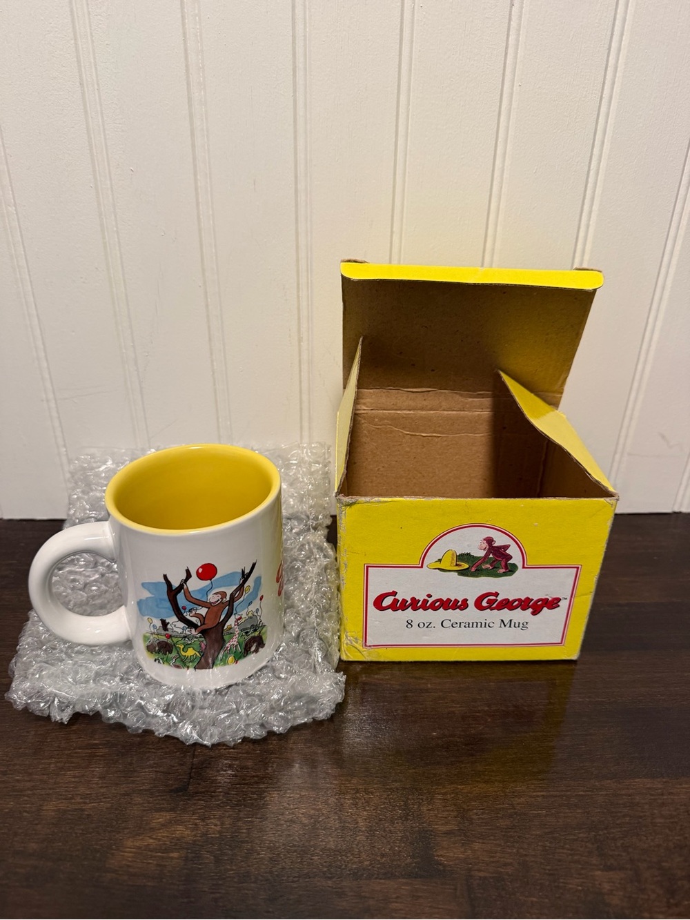 NIB Curious George 8oz mug. Perfect comdition. Vintage